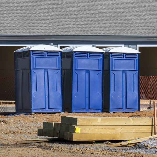 are there any restrictions on where i can place the portable toilets during my rental period in Maidsville WV